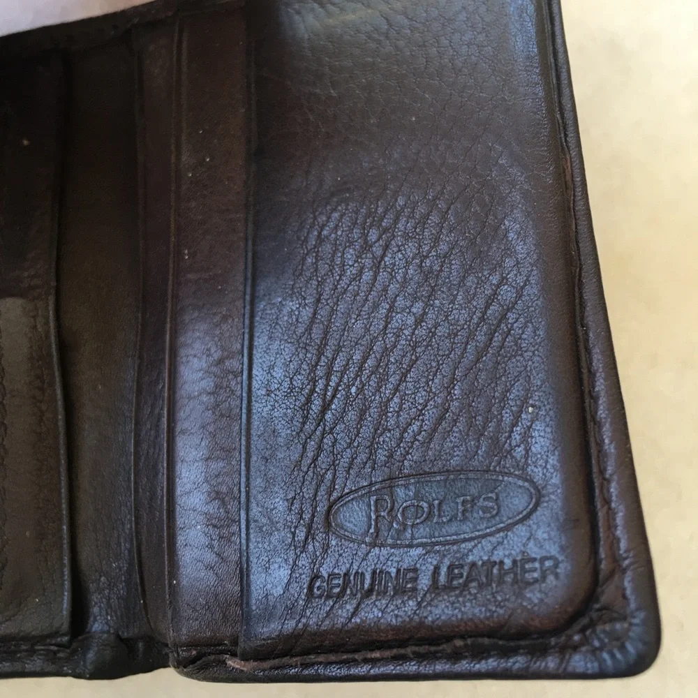 Rolf’s Brown Leather Trifold Wallet